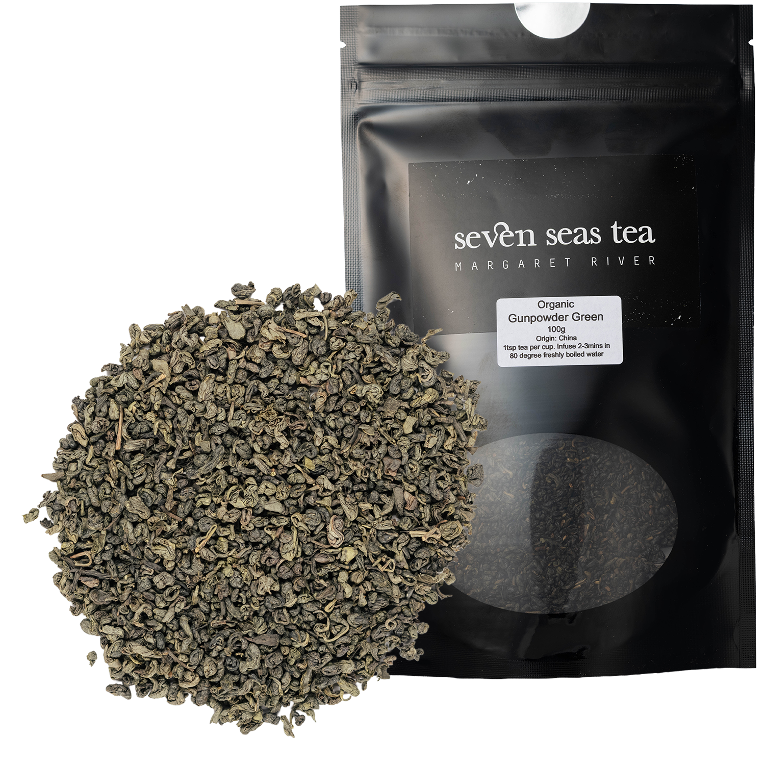 Organic Gunpowder Green