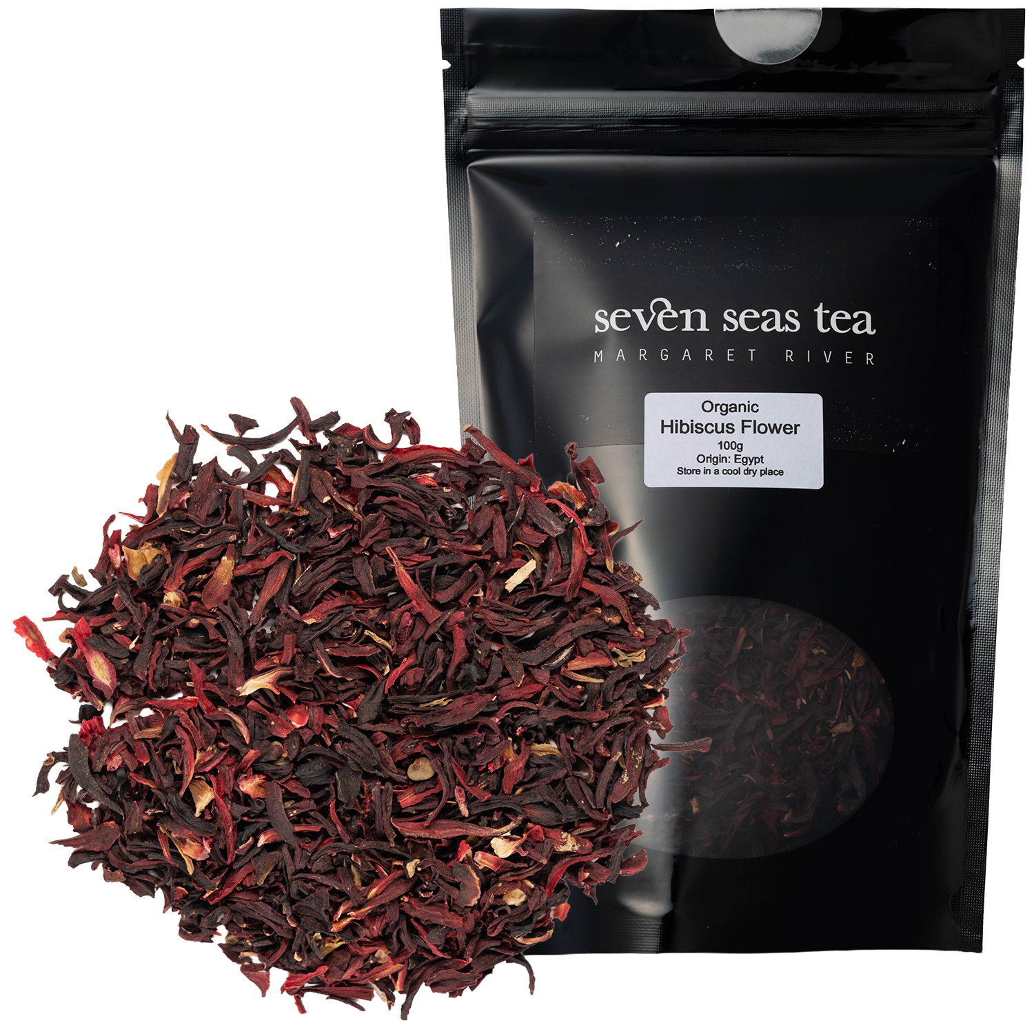 Organic Hibiscus Flower (Crushed)