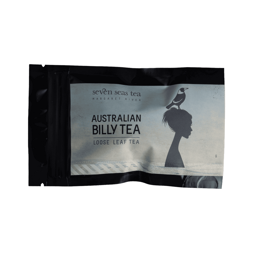 Australian Billy Tea sample sachet, Seven Seas Tea