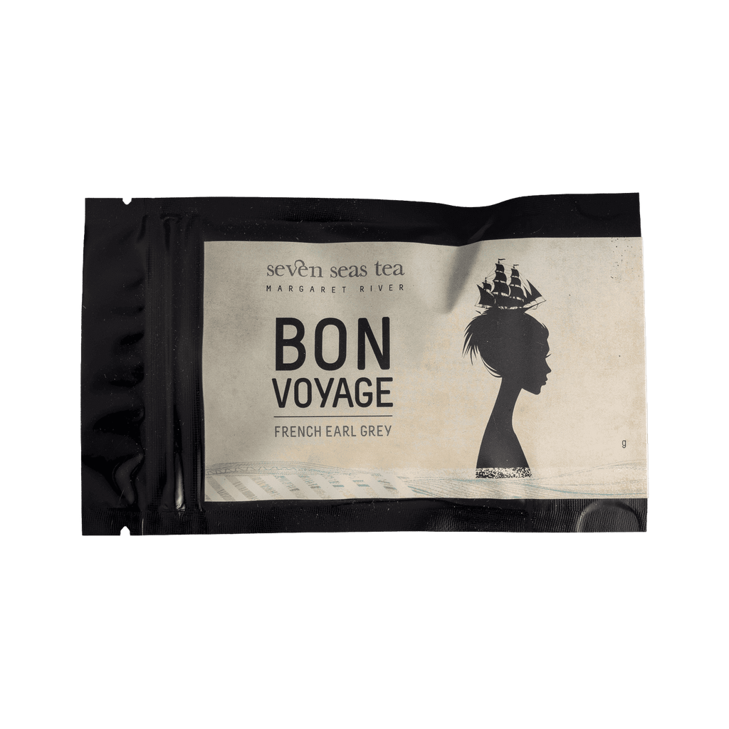 Bon Voyage - Organic French Earl Grey tea sample sachet, Seven Seas Tea