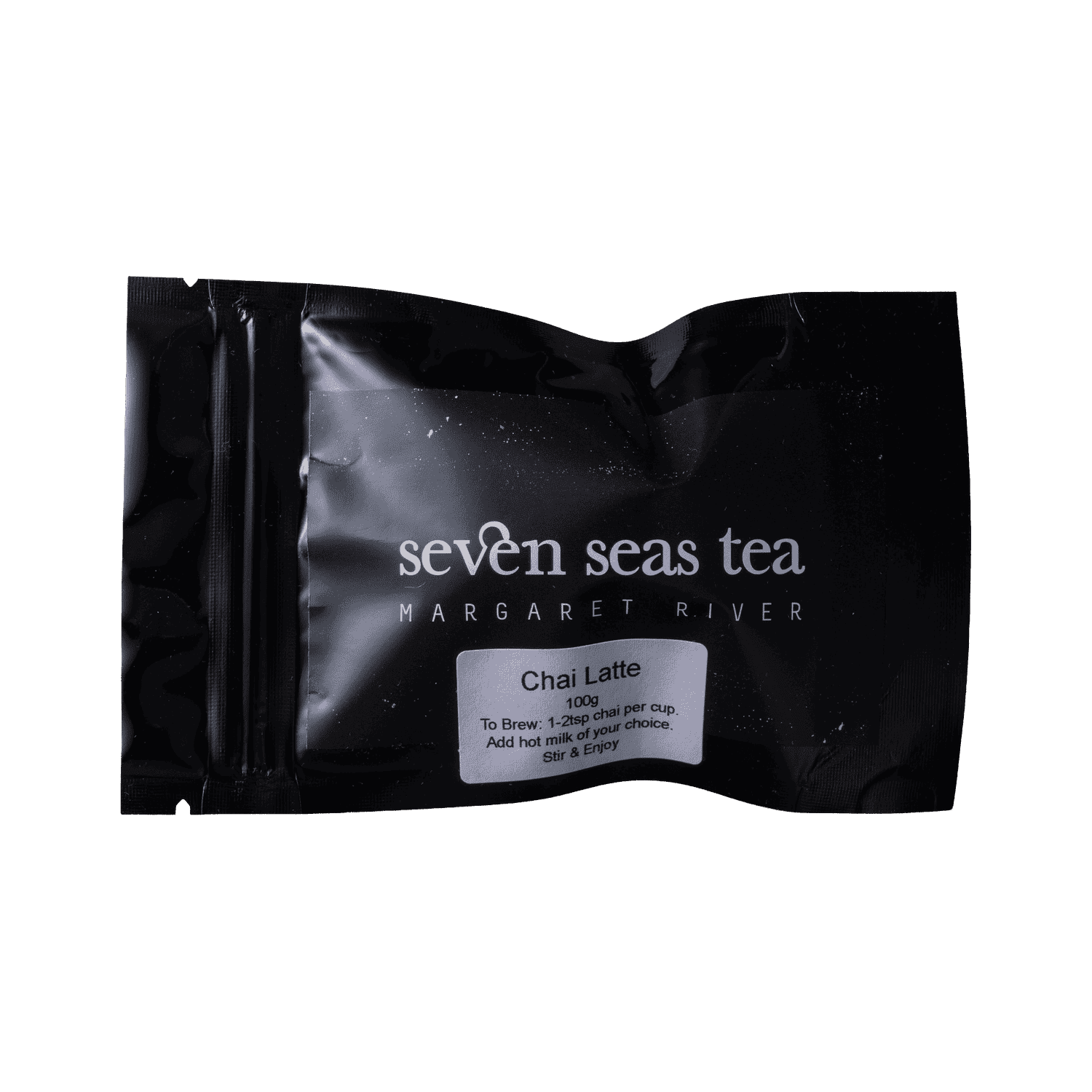 Chai Spiced Latte tea sample sachet, Seven Seas Tea