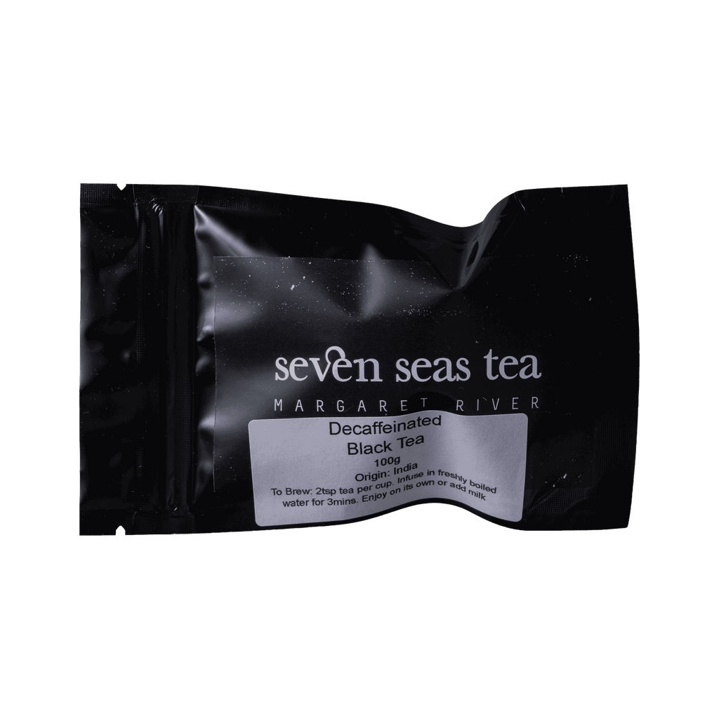 Decaf Black Tea sample sachet, Seven Seas Tea