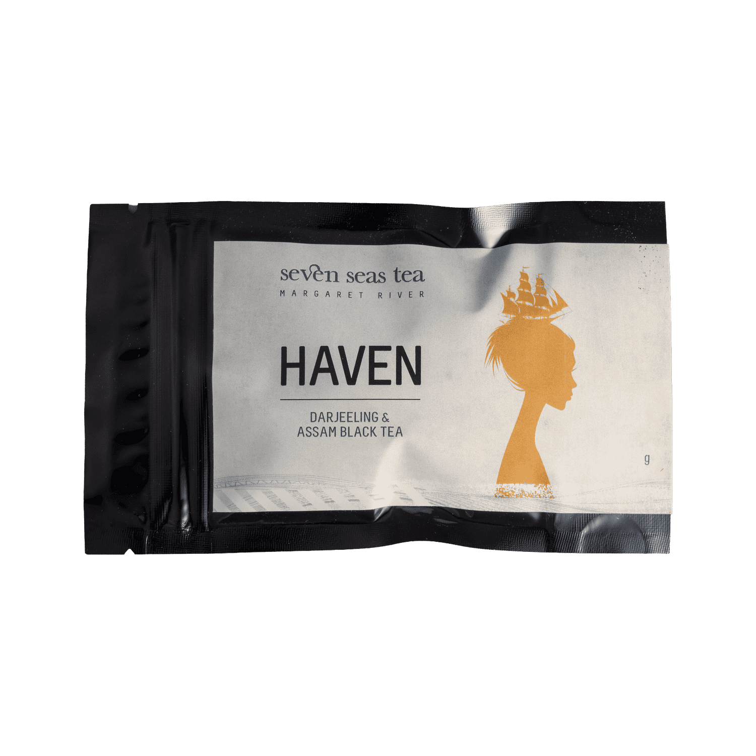 Haven tea sample sachet, Seven Seas Tea
