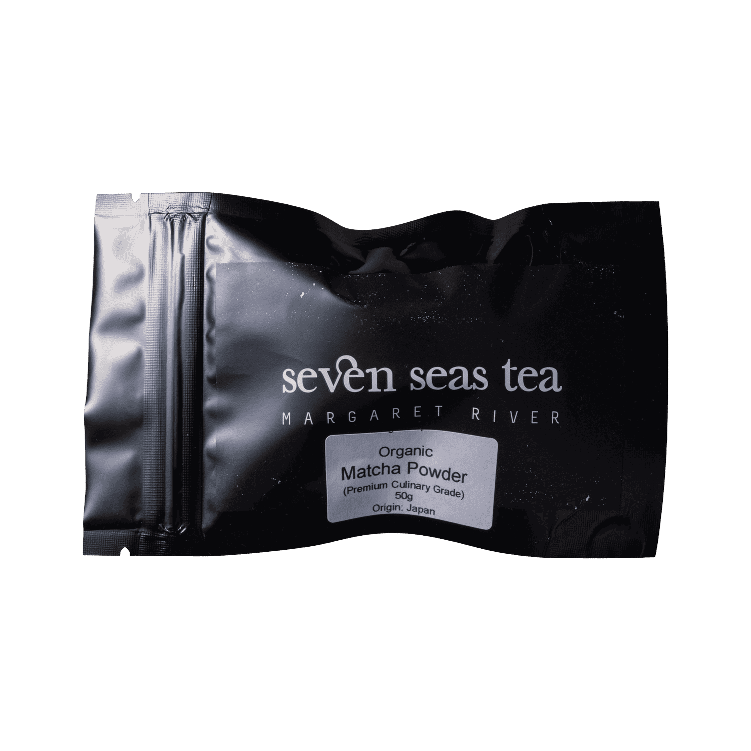 Organic Matcha Powder tea sample sachet, Seven Seas Tea