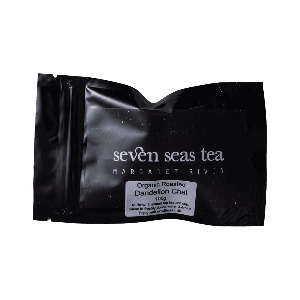 Organic Dandelion Chai tea sample sachet, Seven Seas Tea