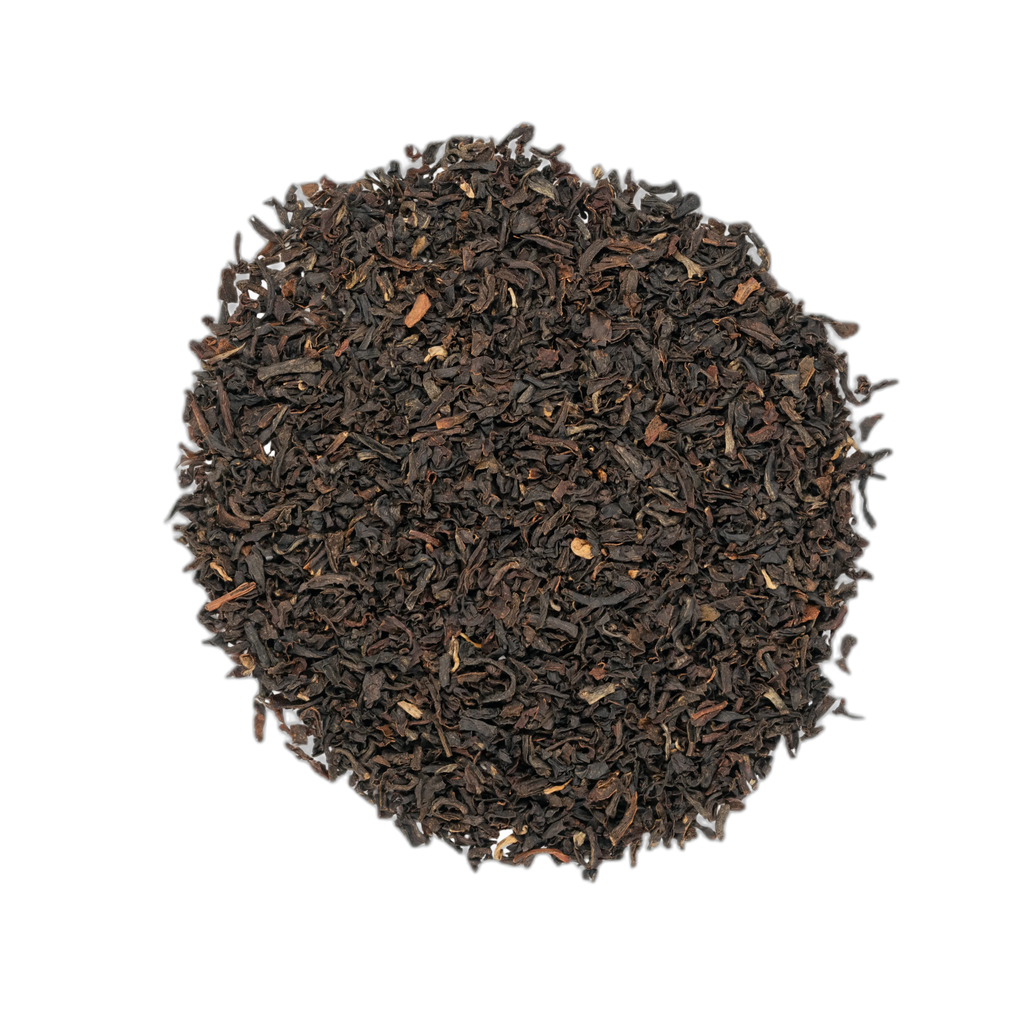 Organic English Breakfast loose leaf tea, Seven Seas Tea sample sachet