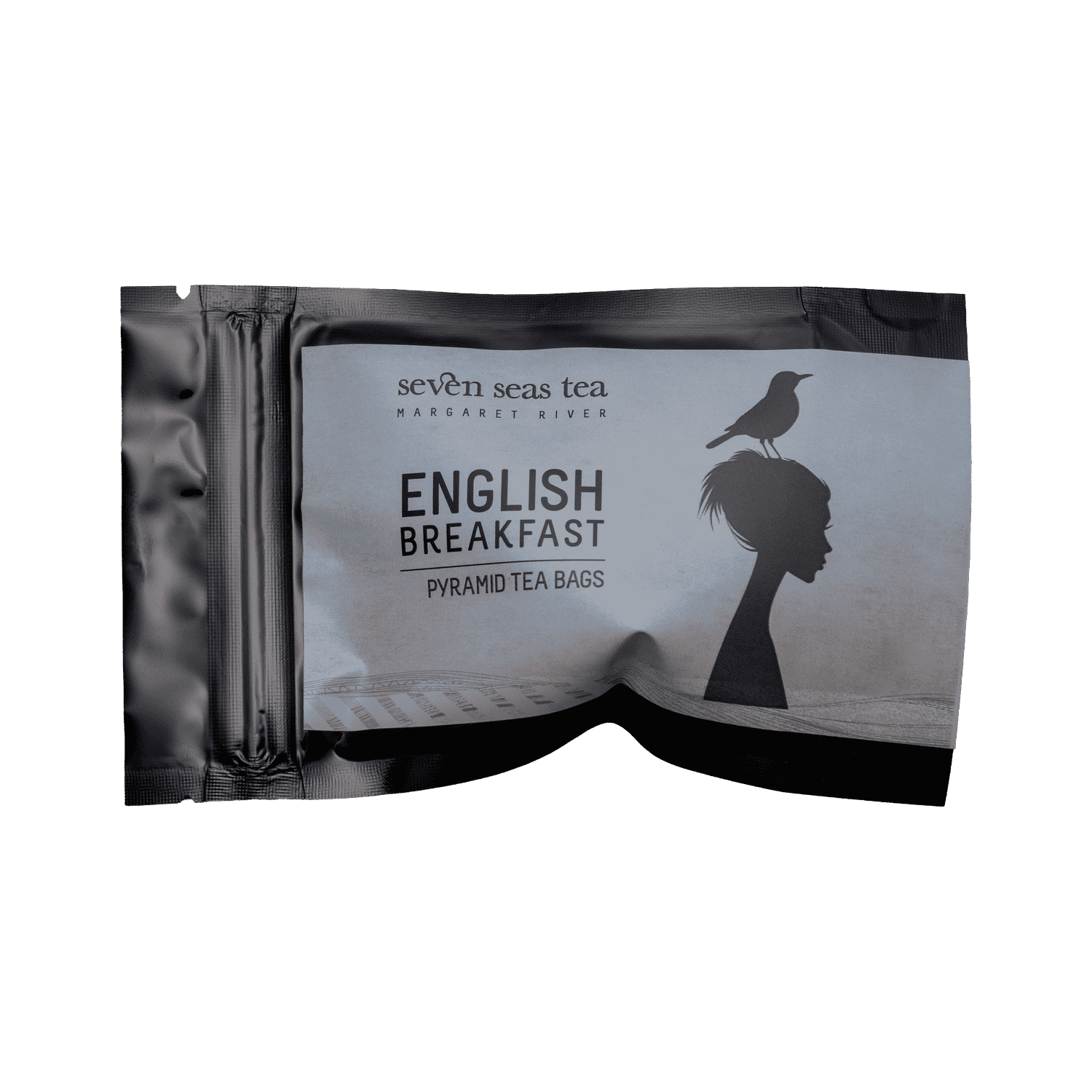 Organic English Breakfast Tea Bags tea sample sachet, Seven Seas Tea