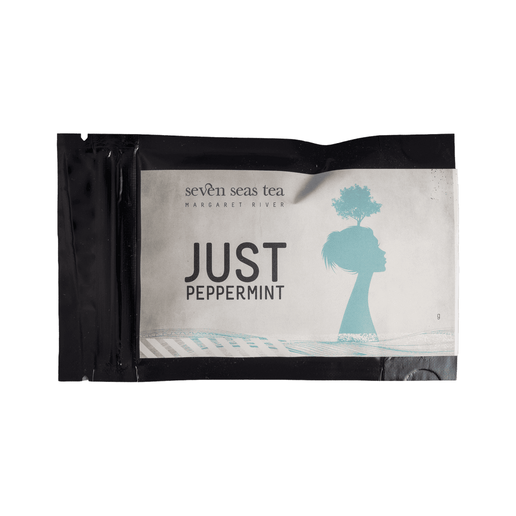 Organic Peppermint tea sample sachet, Seven Seas Tea