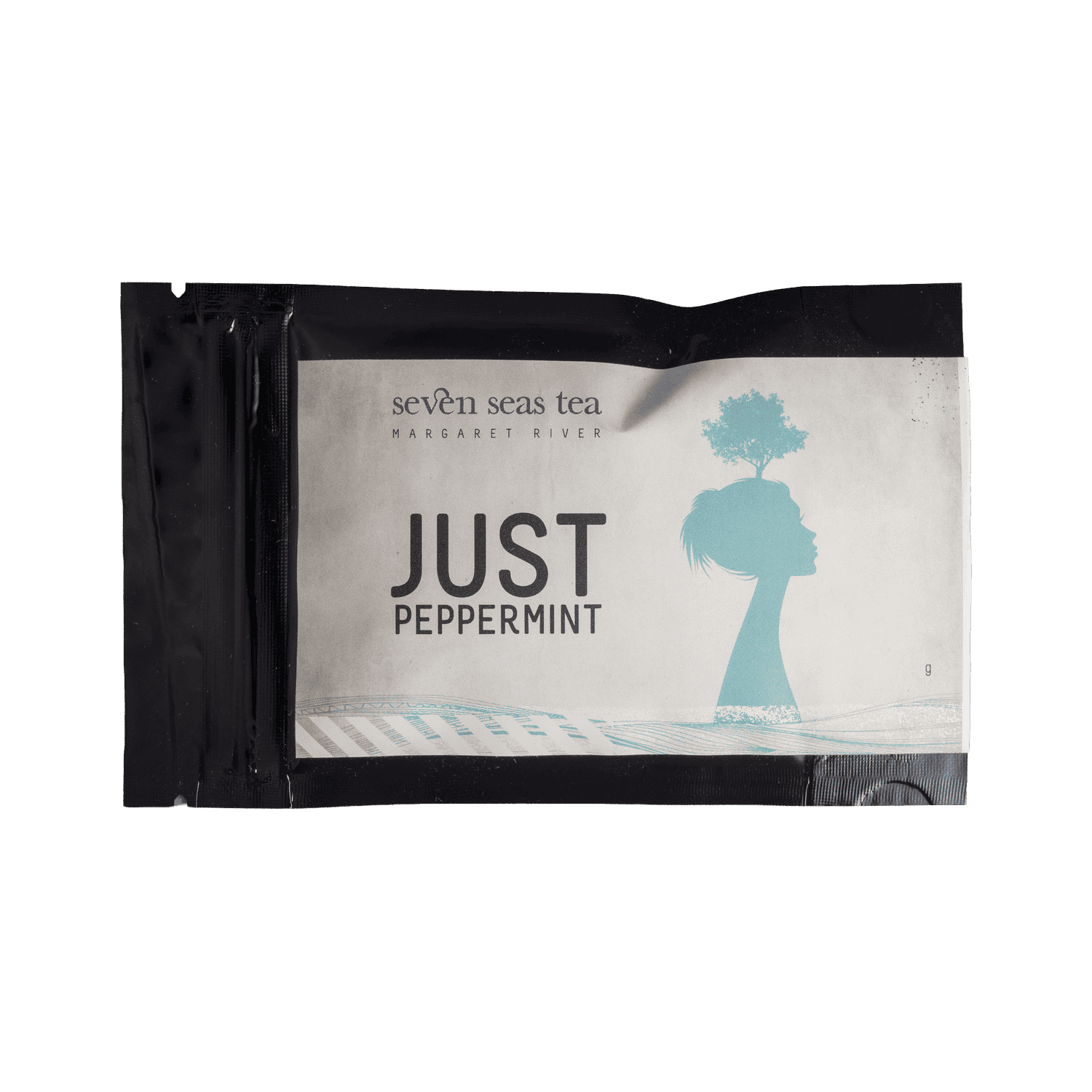 Organic Peppermint tea sample sachet, Seven Seas Tea