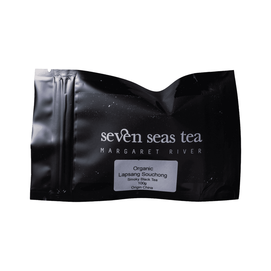 Lapsang Souchong tea sample sachet, Seven Seas Tea