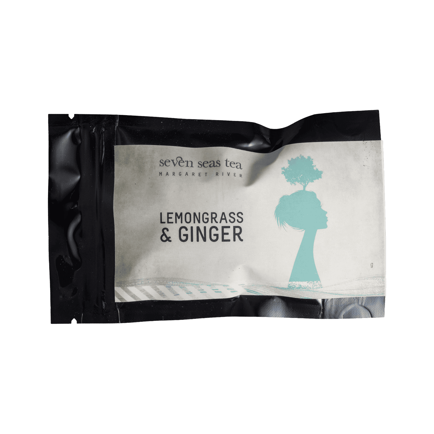 Organic Lemongrass & Ginger tea sample sachet, Seven Seas Tea