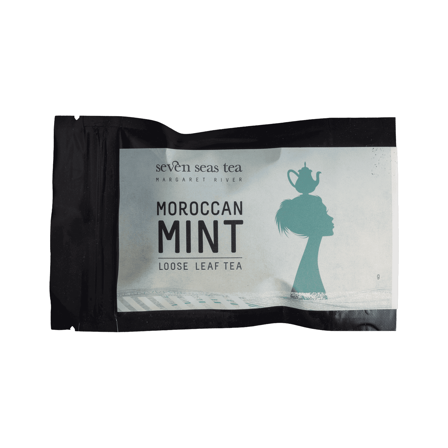 Organic Moroccan Mint tea sample sachet, Seven Seas Tea