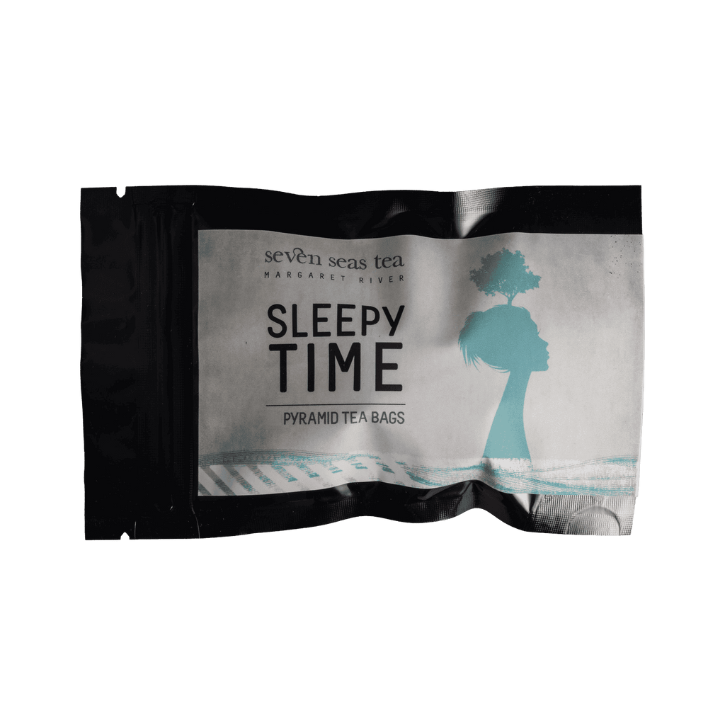 Organic Sleepy Time Teabags tea sample sachet, Seven Seas Tea