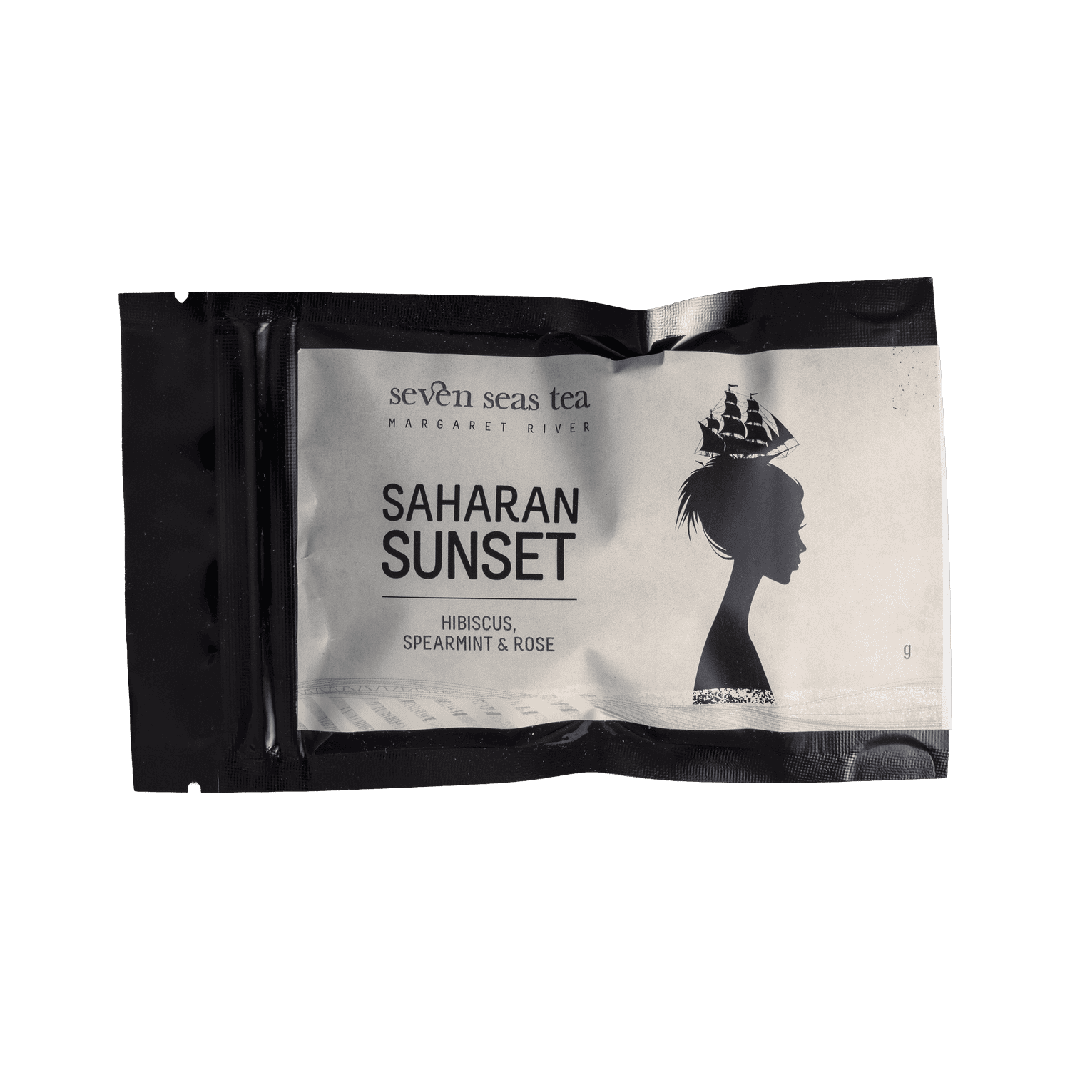 Organic Saharan Sunset tea sample sachet, Seven Seas Tea