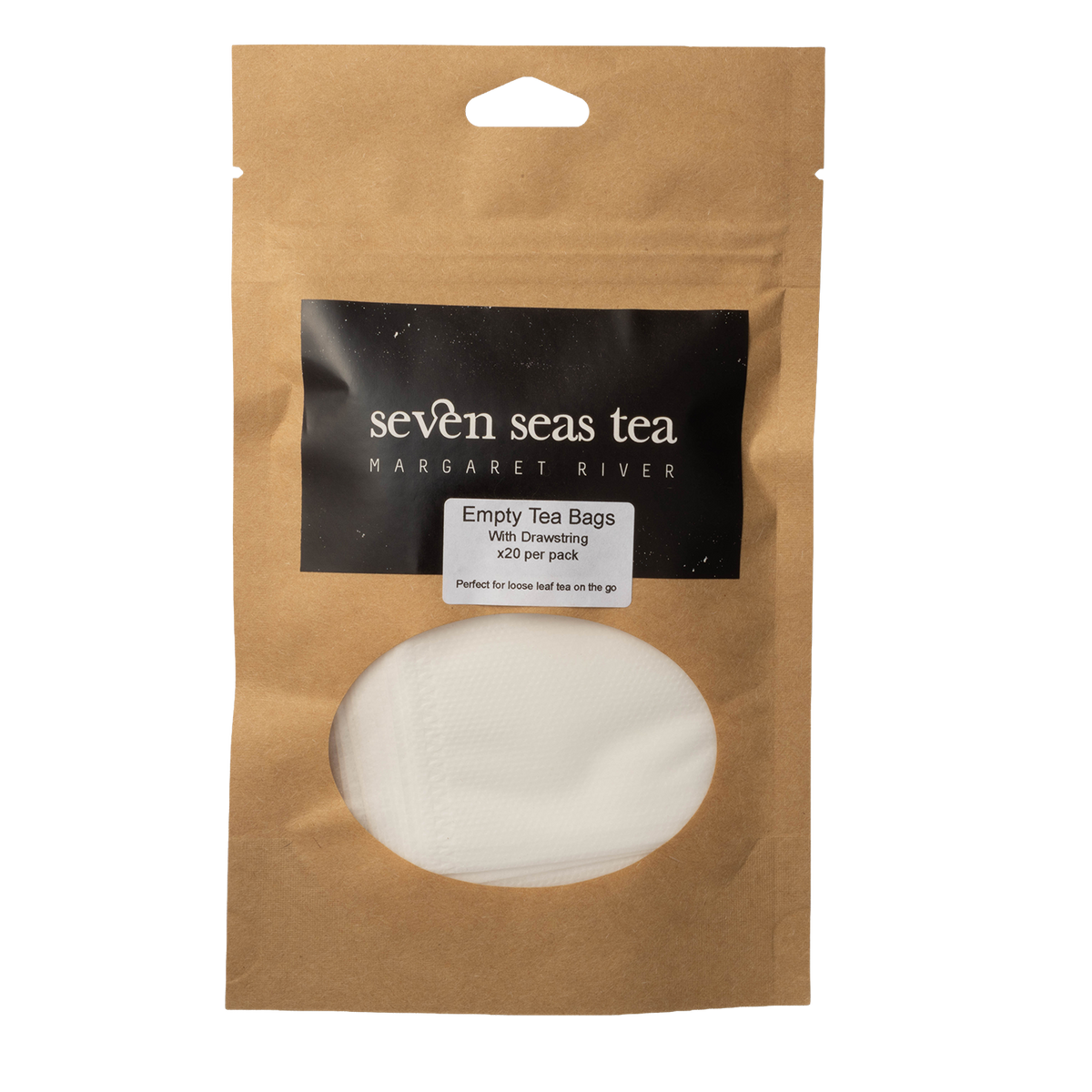 Kraft Seven Seas Tea pouch of empty drawstring tea bags for filling with loose leaf
