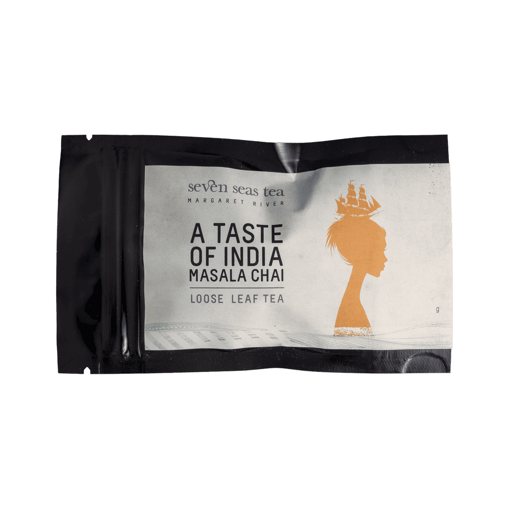 Taste of India - Organic Masala Chai tea sample sachet, Seven Seas Tea