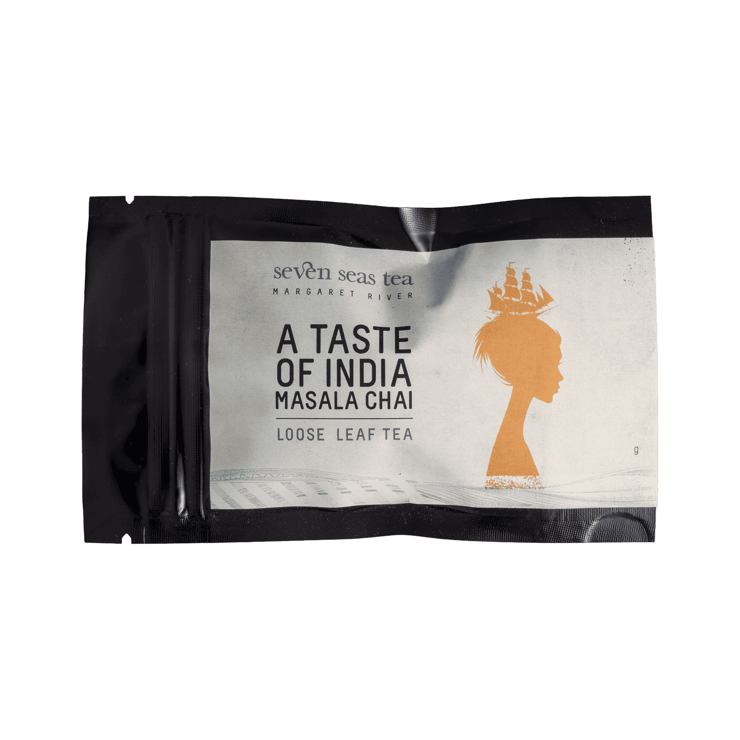 Taste of India - Organic Masala Chai tea sample sachet, Seven Seas Tea